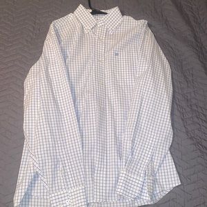 Like new Southern tide Mens checkered dress shirt (medium)